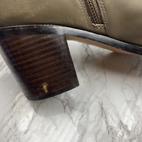 Halogen Glenna Leather Ankle Booties Block Heel Ankle Strap Womens Size 8 - Picture 7 of 11